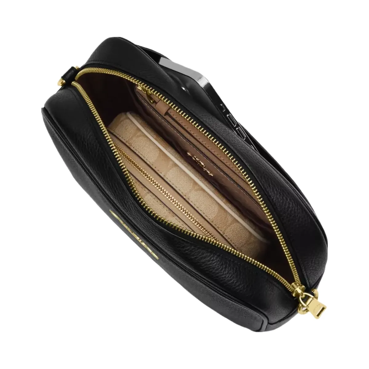 Coach Jamie Camera Bag In Signature Canvas in Gold White Chalk