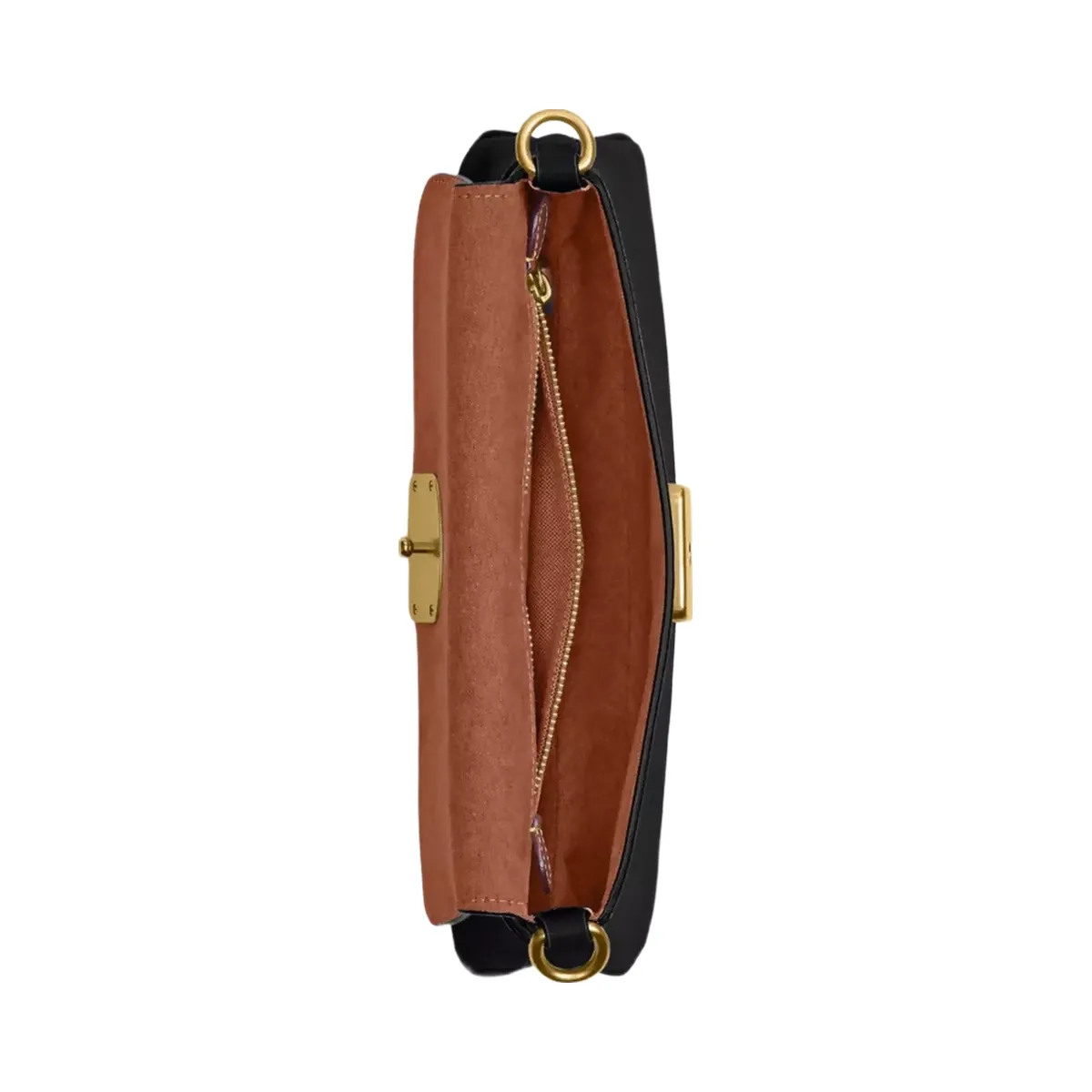 Coach Jet Shoulder Bag in Brass Black