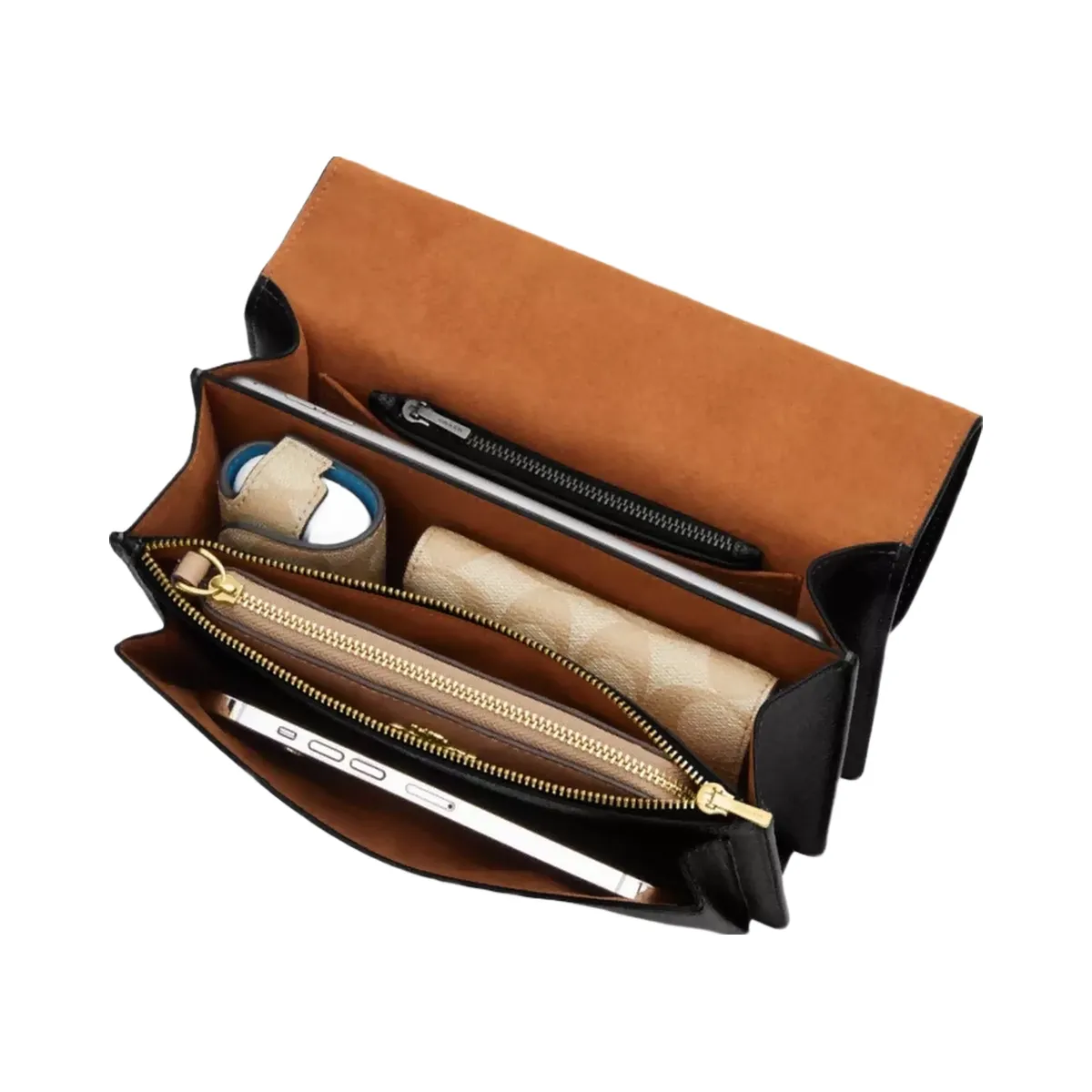 Coach Klare Crossbody Bag In Signature Canvas in Gold Sand Chalk