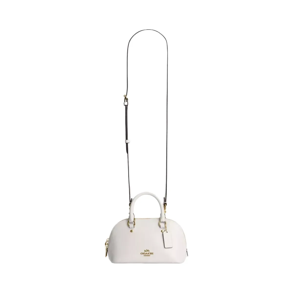 Coach Lara Mini Satchel Bag in Gold Chalk