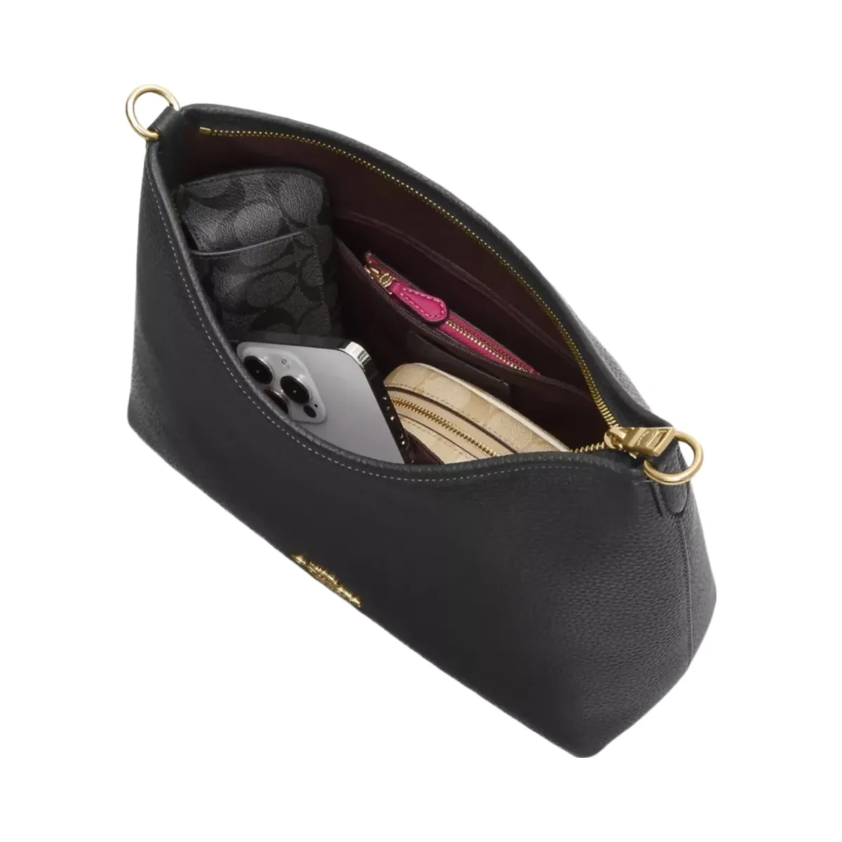 Coach Laurel Shoulder Bag in Gold Black