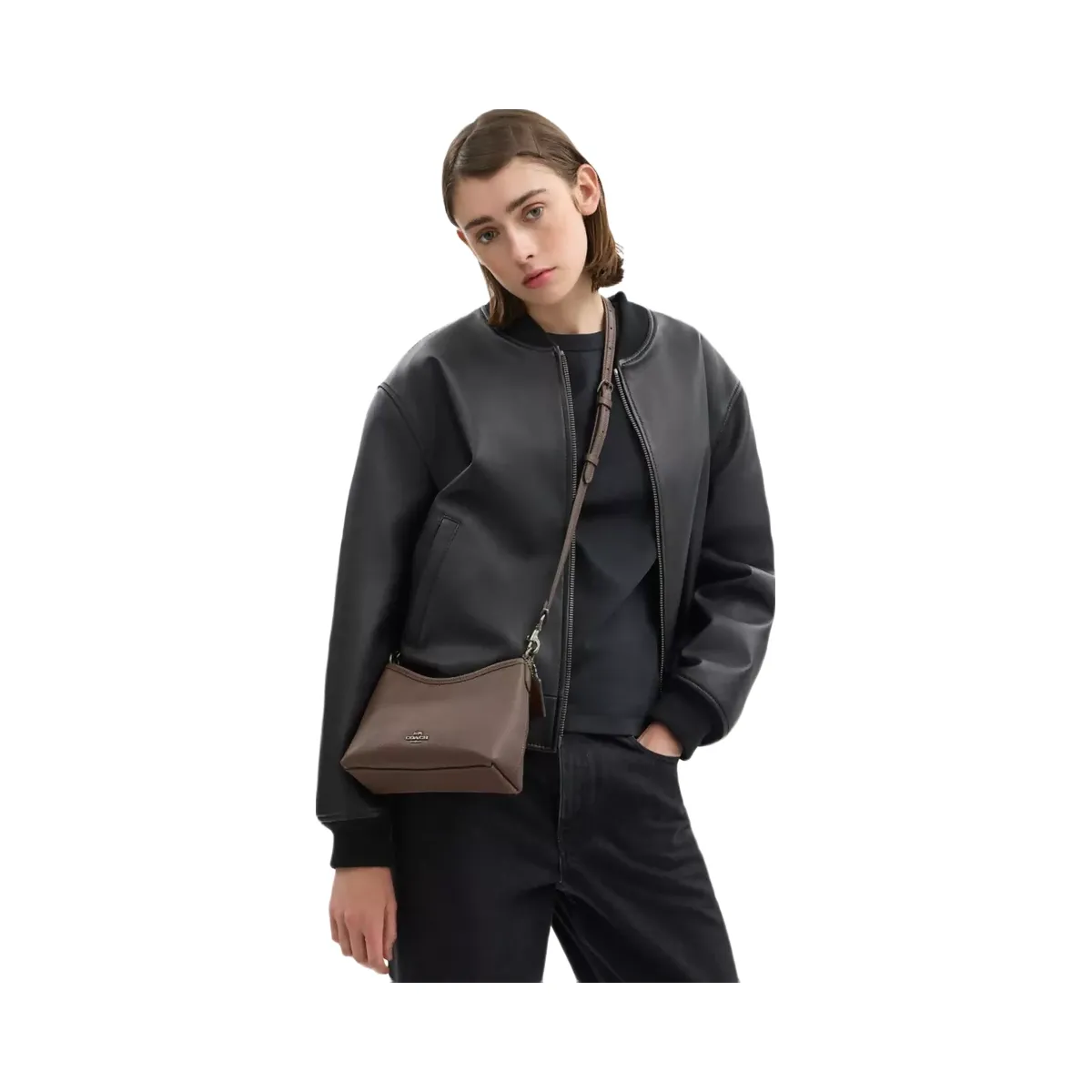 Coach Laurel Small Shoulder Bag in Gunmetal Dark Stone