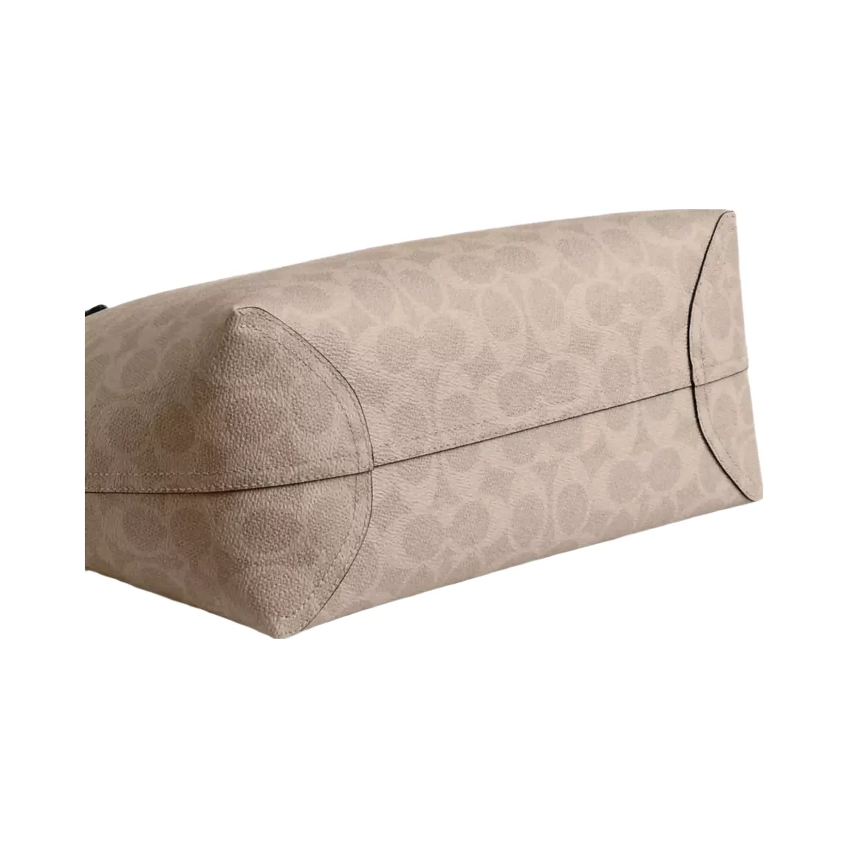 Coach Medium City Tote Bag In Signature Canvas in Silver Sand Taupe