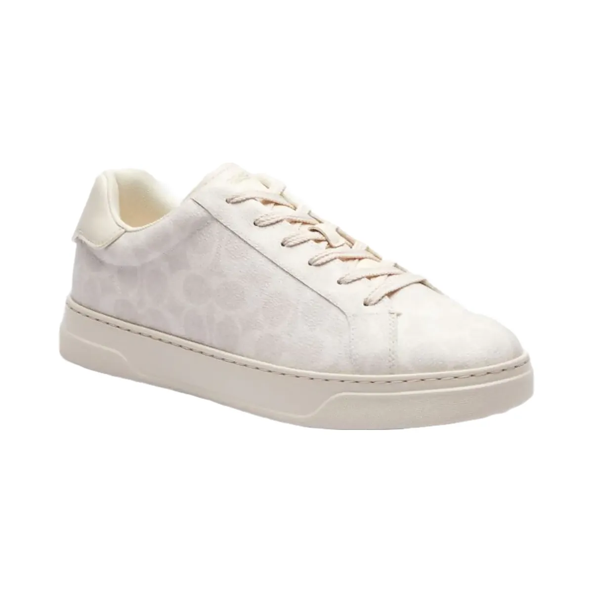 Coach Men's High Line Sneaker In Signature Canvas Off White