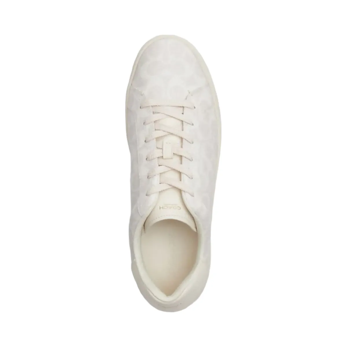 Coach Men's High Line Sneaker In Signature Canvas Off White