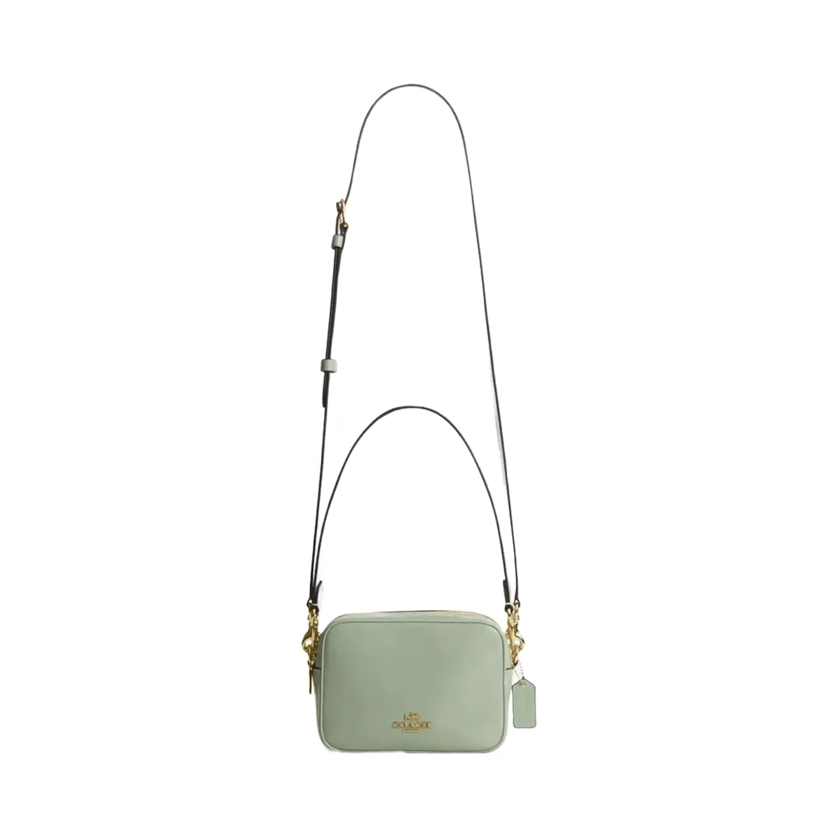 Coach Mini Carey Crossbody Bag in Gold Light Pistachio
