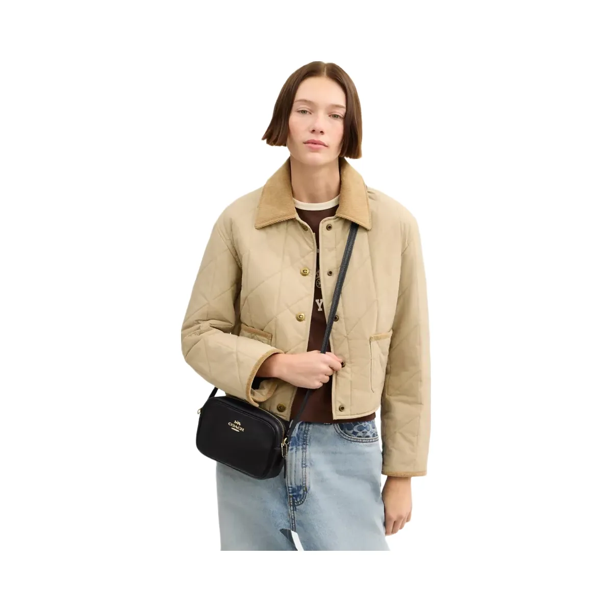 Coach Mini Jamie Camera Bag in Gold Black
