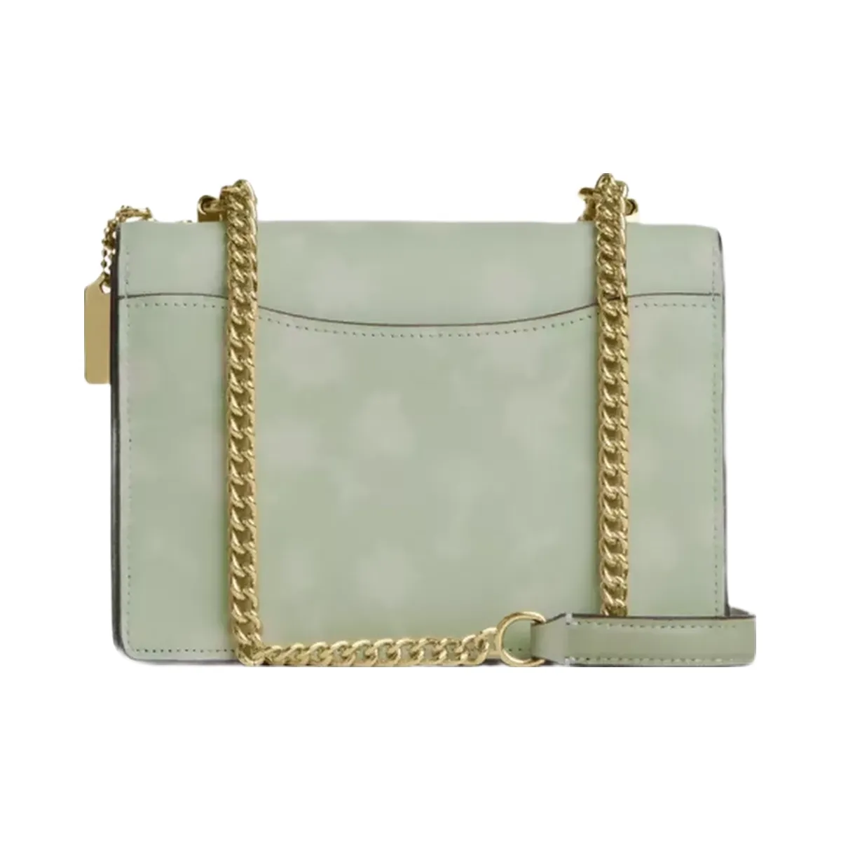 Coach Mini Klare Crossbody Bag With Floral Print in Gold Pale Green