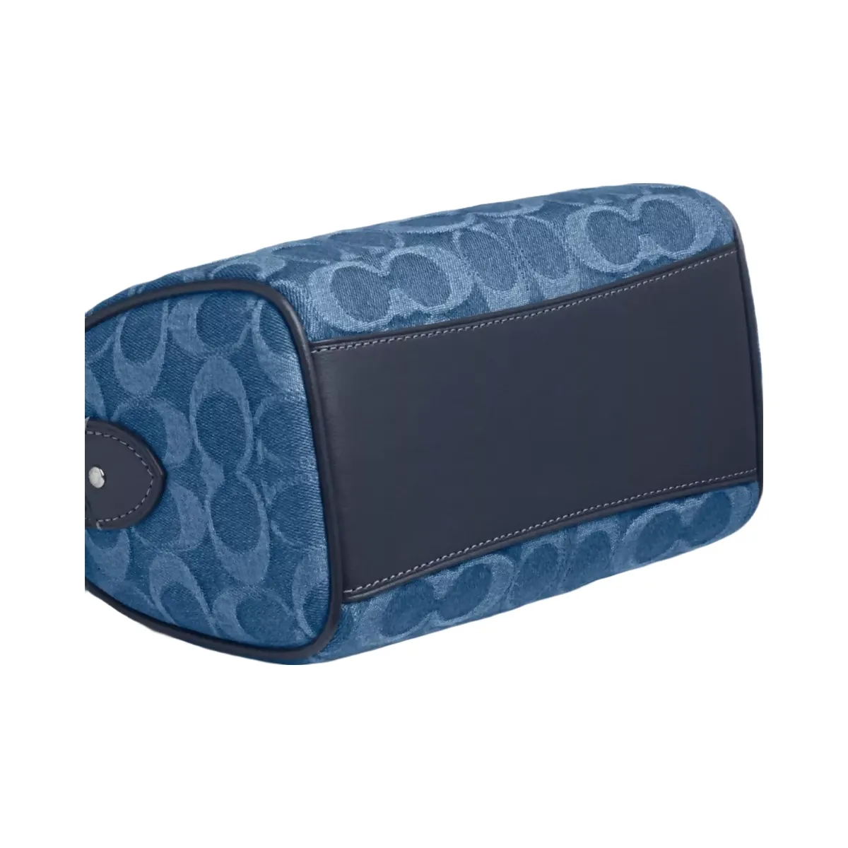 Coach Mini Rowan Crossbody Bag In Signature Denim in Gold Indigo