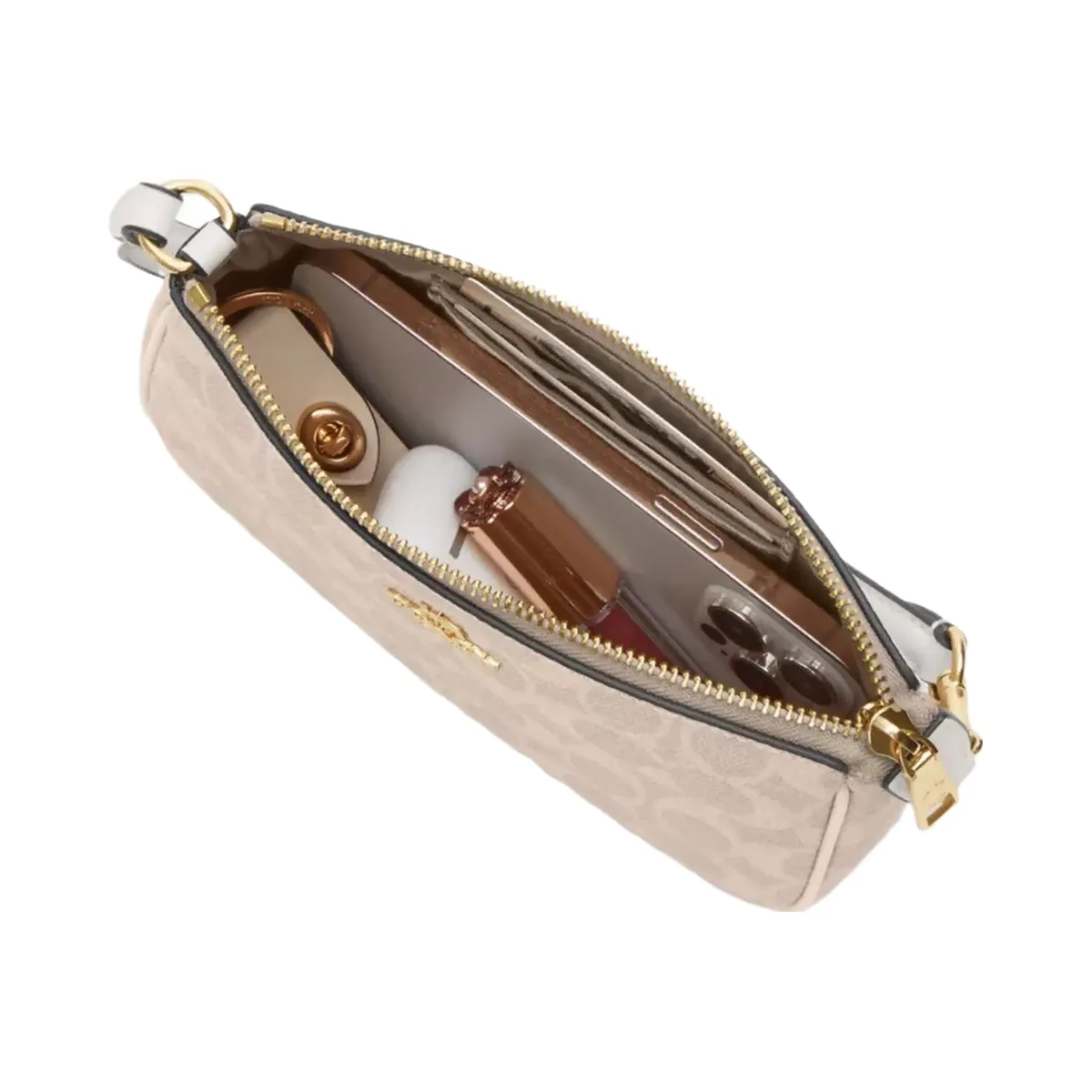 Coach Nolita 19 In Signature Canvas in Gold Sand Chalk