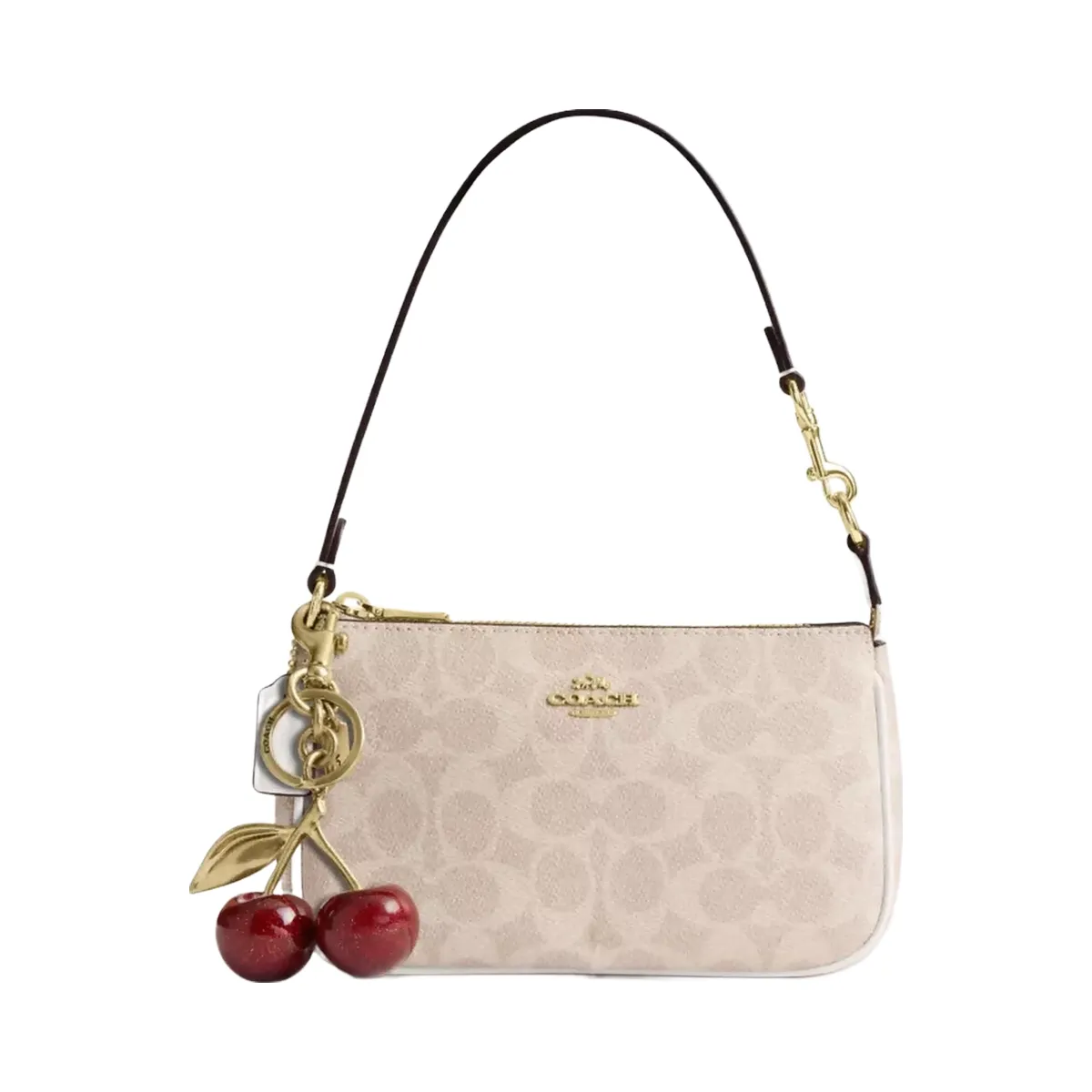 Coach Nolita 19 In Signature Canvas in Gold Sand Chalk