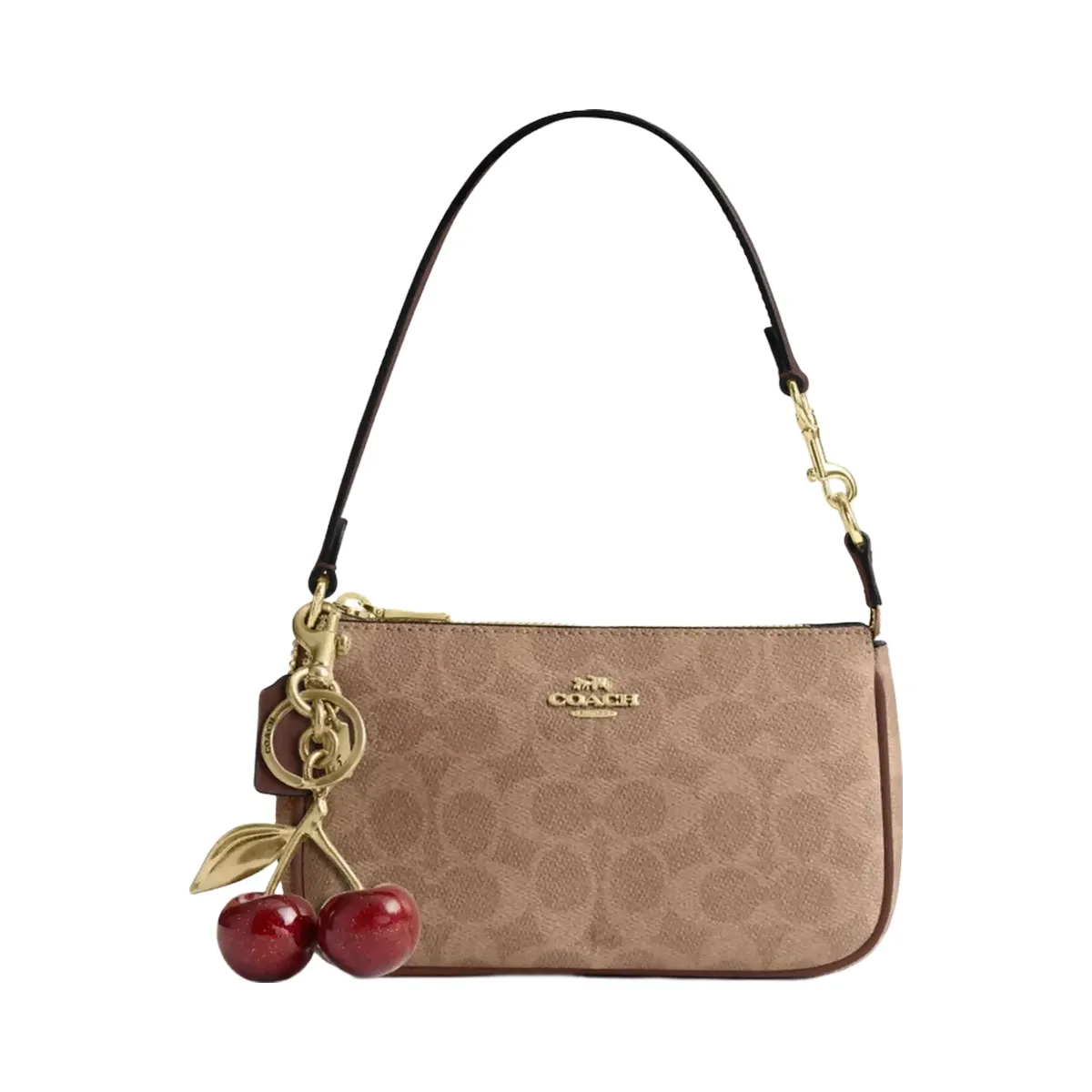 Coach Nolita 19 In Signature Canvas in Gold Tan Brown