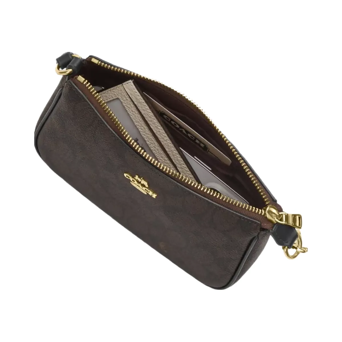Coach Nolita 19 In Signature Canvas in Silver Sand Taupe