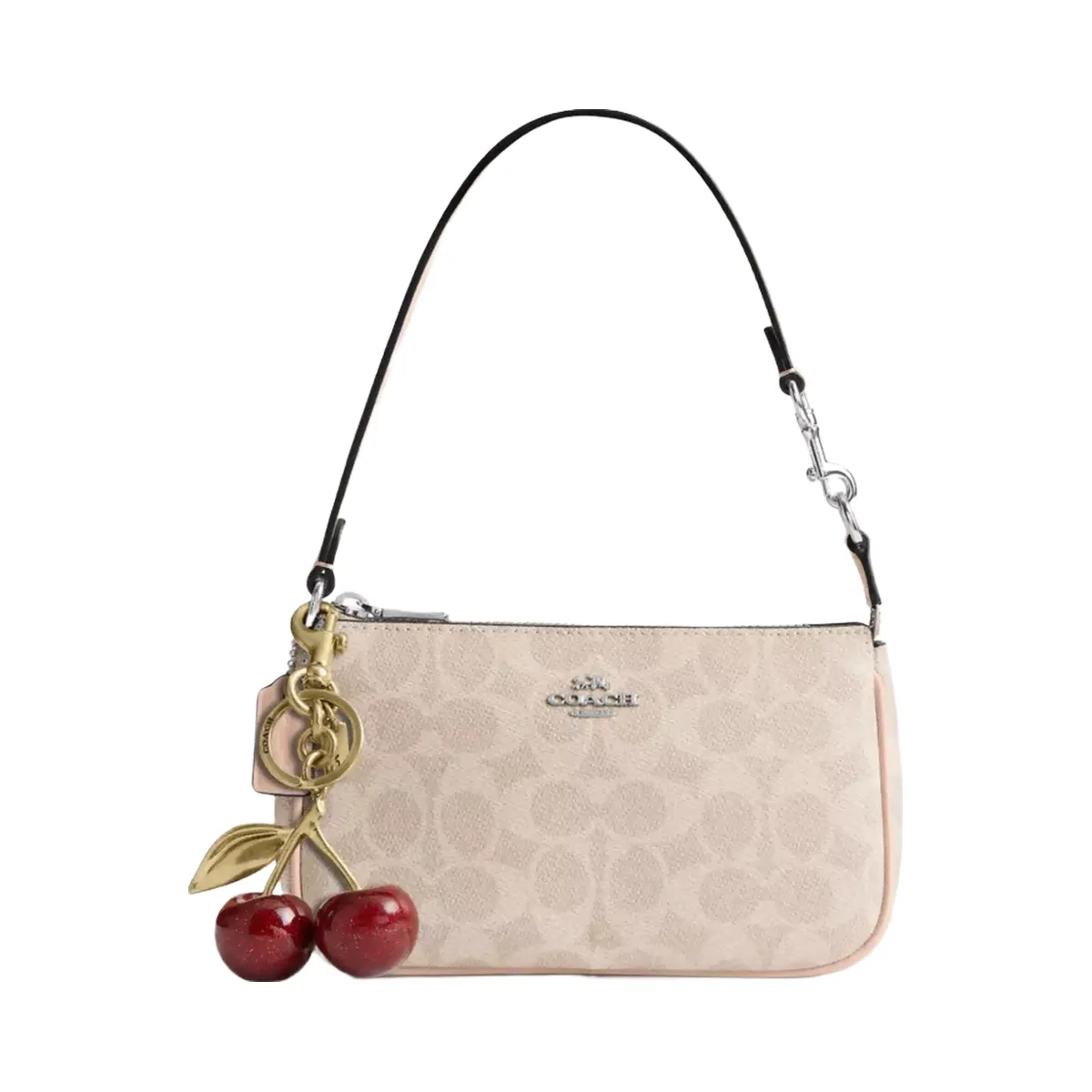 Coach Nolita 19 In Signature Canvas in Silver Sand Taupe