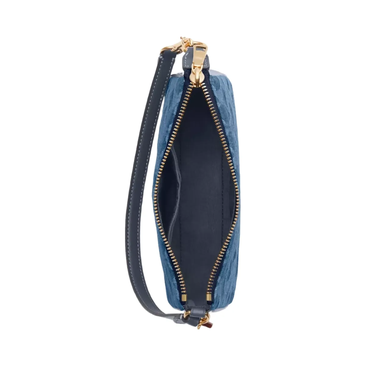 Coach Nolita 19 In Signature Denim in Gold Indigo