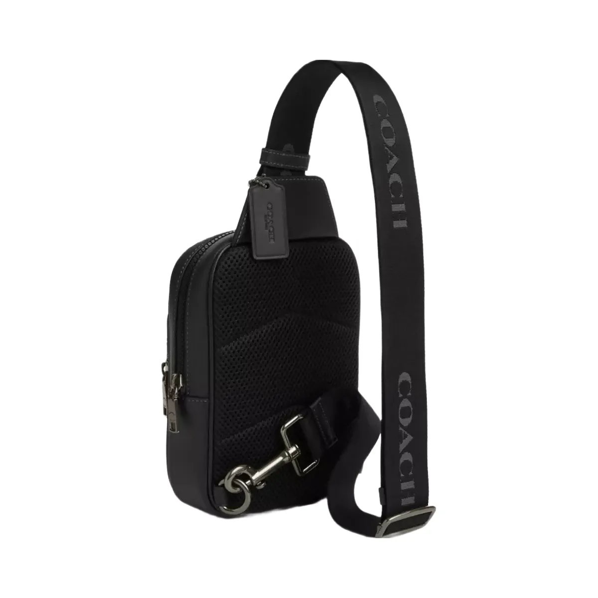 Coach Racer Sling Pack in Gunmetal Black