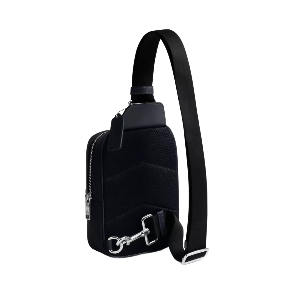 Coach Racer Sling Pack In Signature Camo Print in Silver Blue Multi