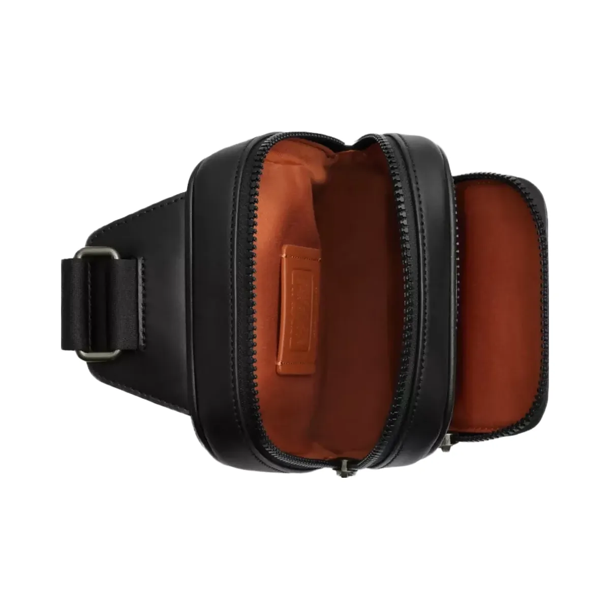 Coach Racer Sling Pack In Signature Canvas in Gunmetal Tan Black
