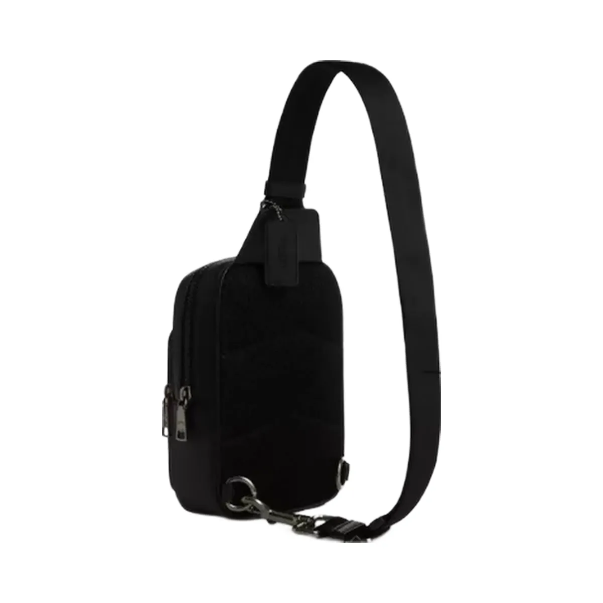 Coach Racer Sling Pack In Signature Canvas in Gunmetal Tan Black