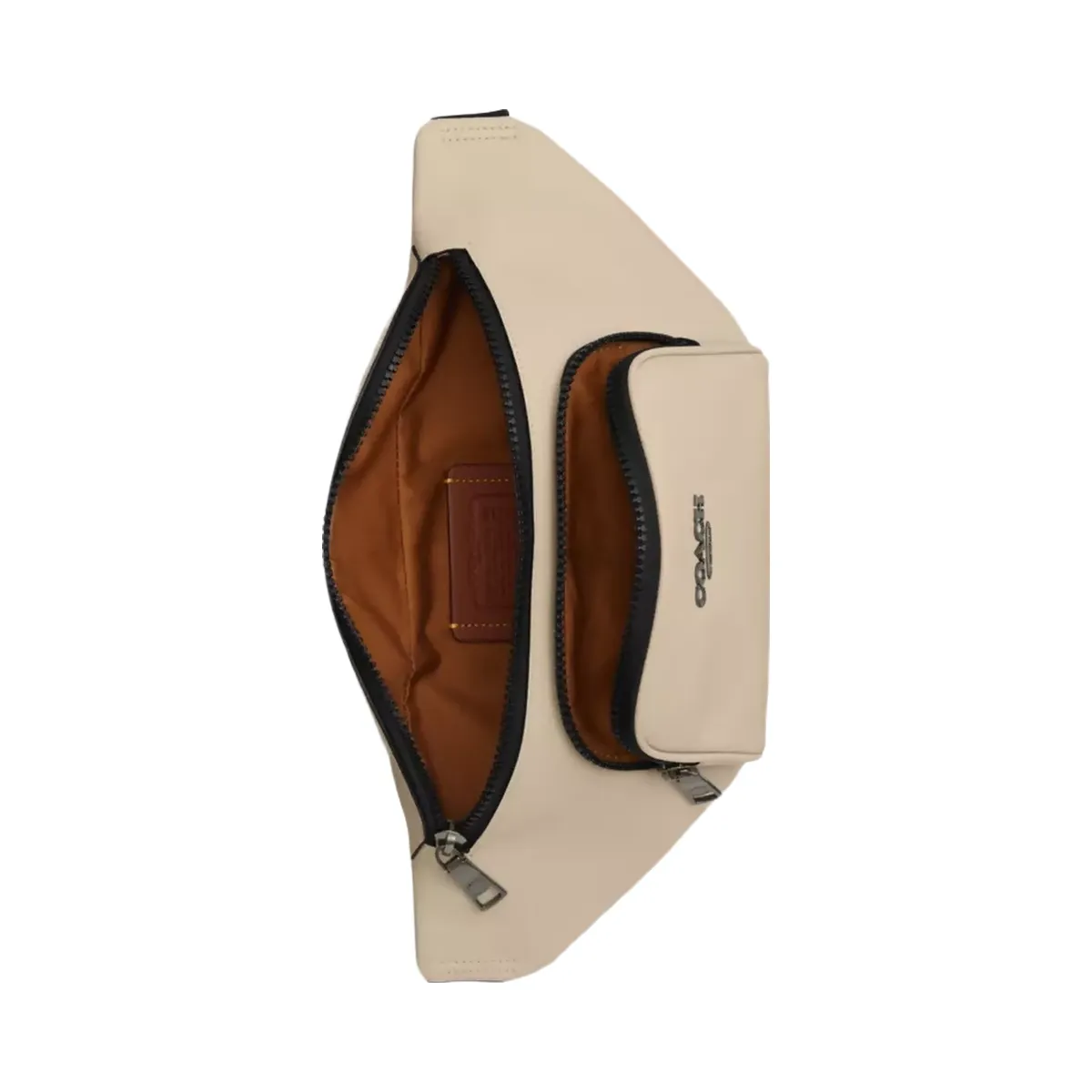 Coach Racer Small Belt Bag in Gunmetal Ivory