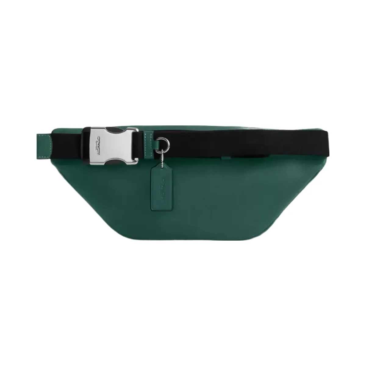 Coach Racer Small Belt Bag In Signature Canvas in Silver Sea Green