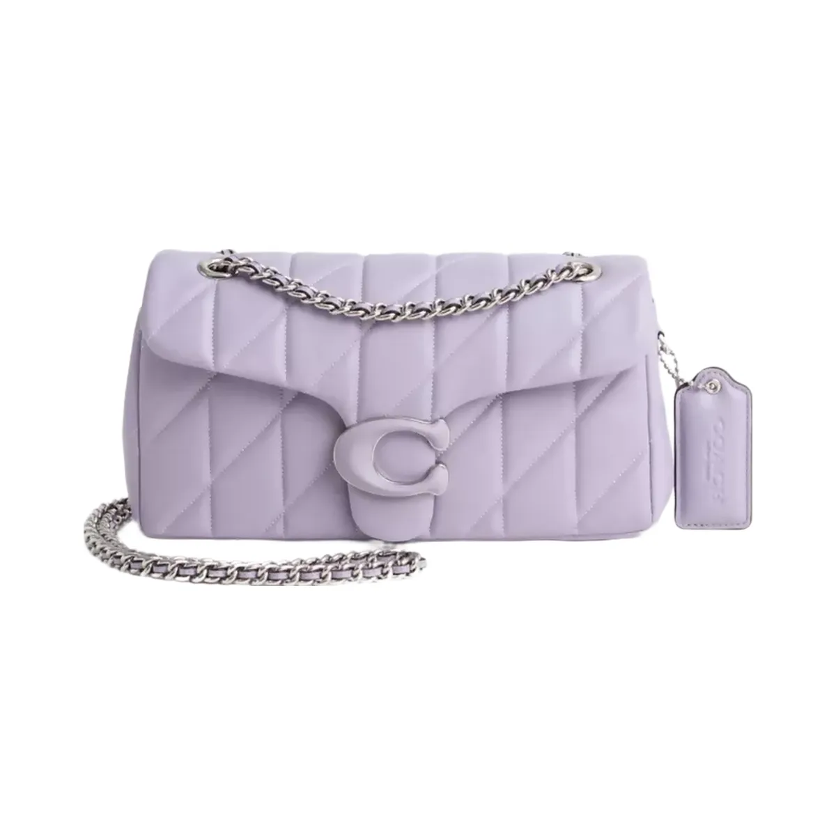 Coach Restored Tabby Shoulder Bag 26 With Quilting in Silver Soft Purple