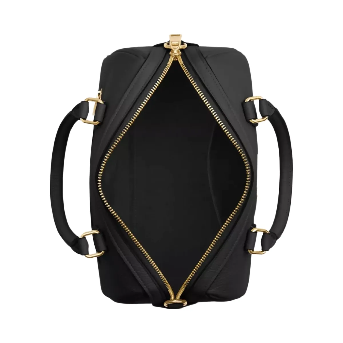 Coach Rowan Satchel Bag in Gold Black