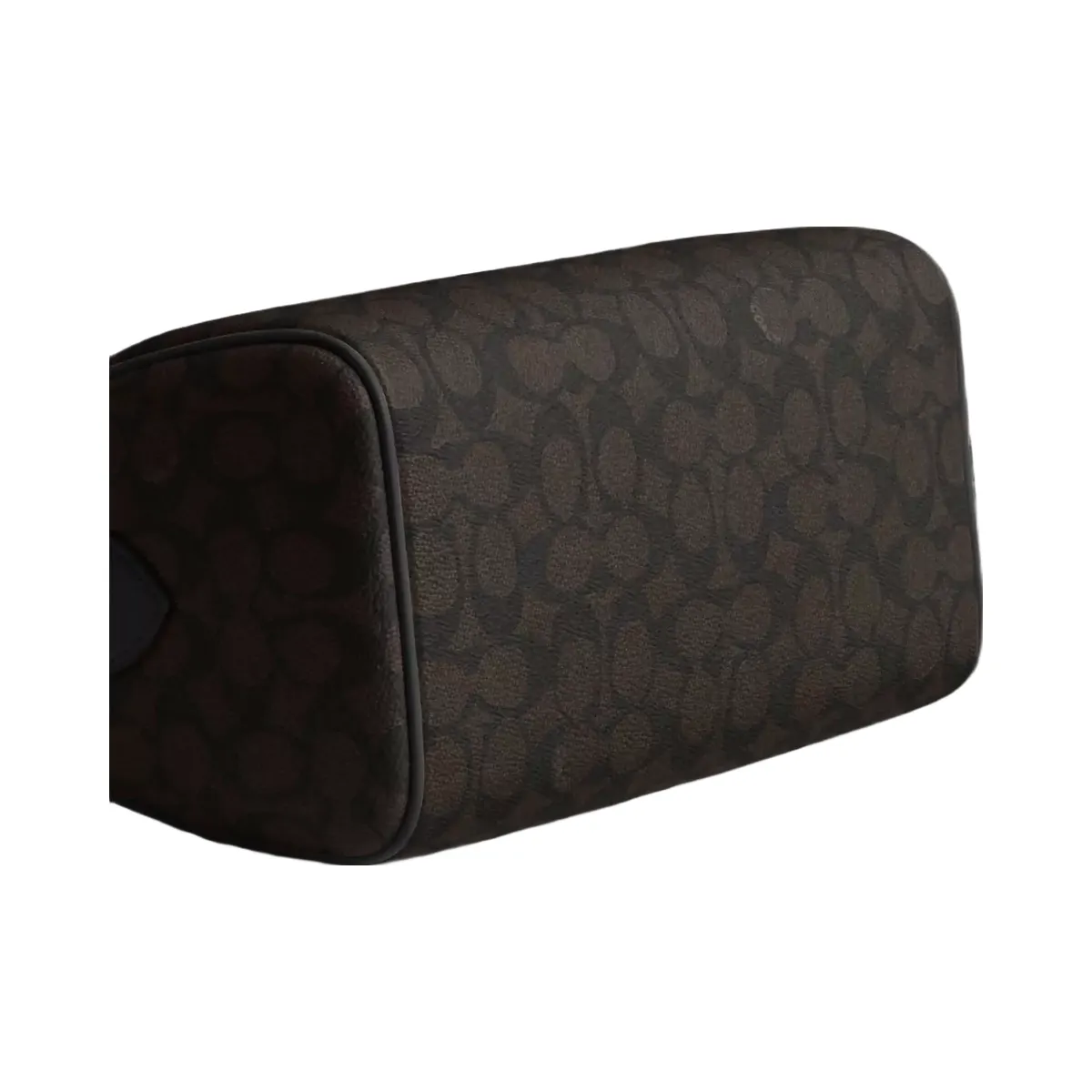 Coach Rowan Satchel Bag In Signature Canvas in Gold Walnut Black