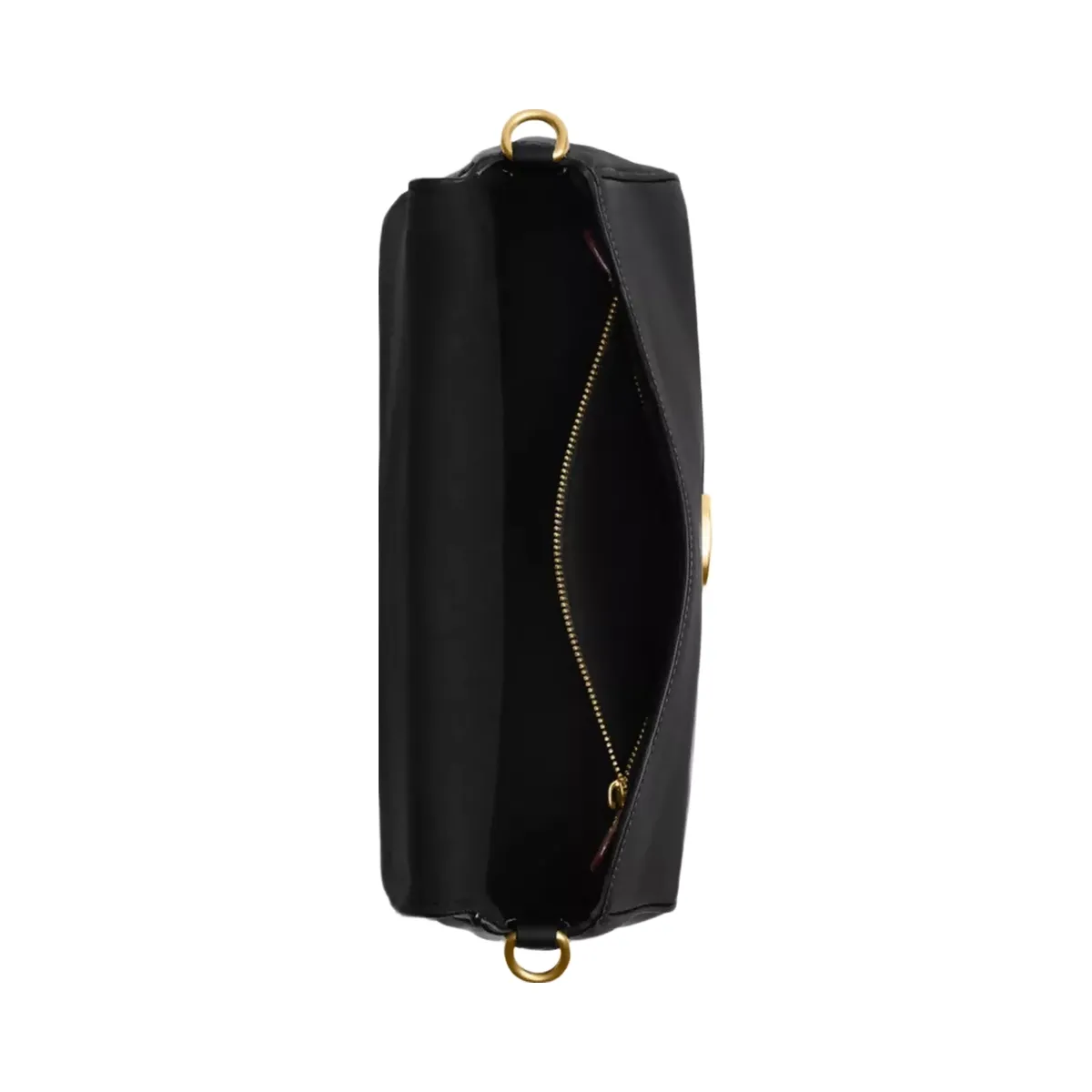 Coach Soft Tabby Shoulder Bag in Brass Black