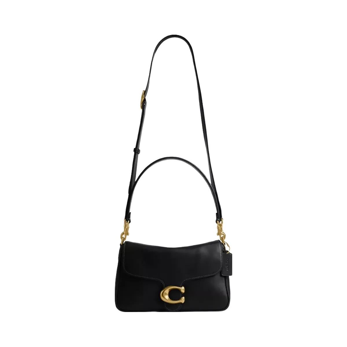 Coach Soft Tabby Shoulder Bag in Brass Black