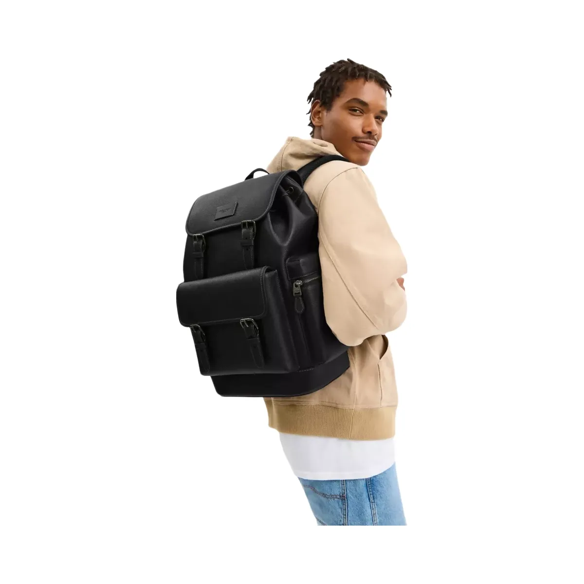 Coach Sprint Backpack in Black Copper Finish Black Black