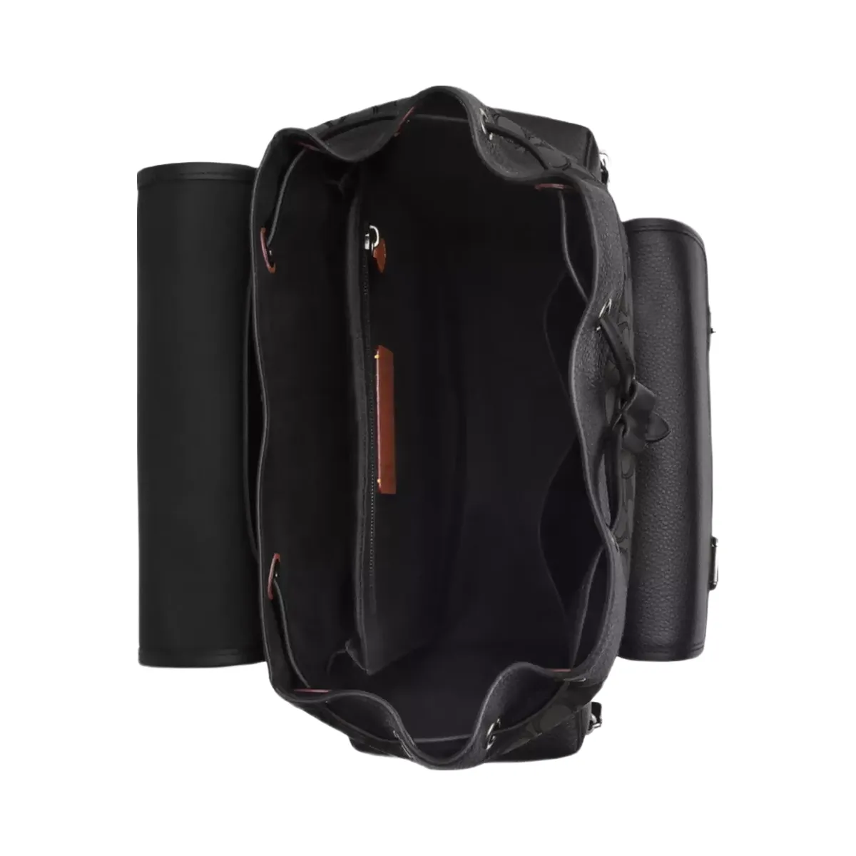 Coach Sprint Backpack In Signature Jacquard in Black Copper Black