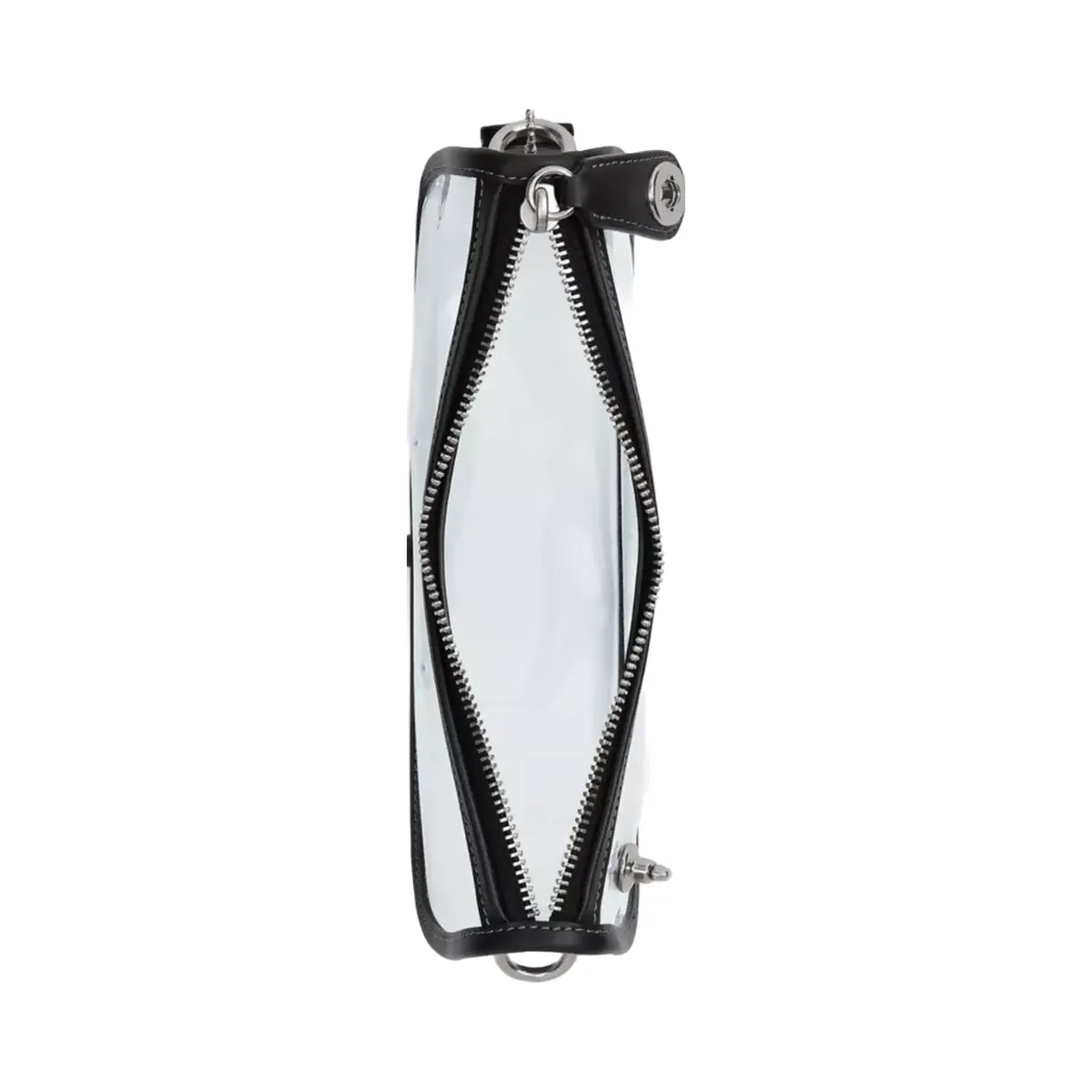 Coach Stadium Swinger Bag in Silver Black