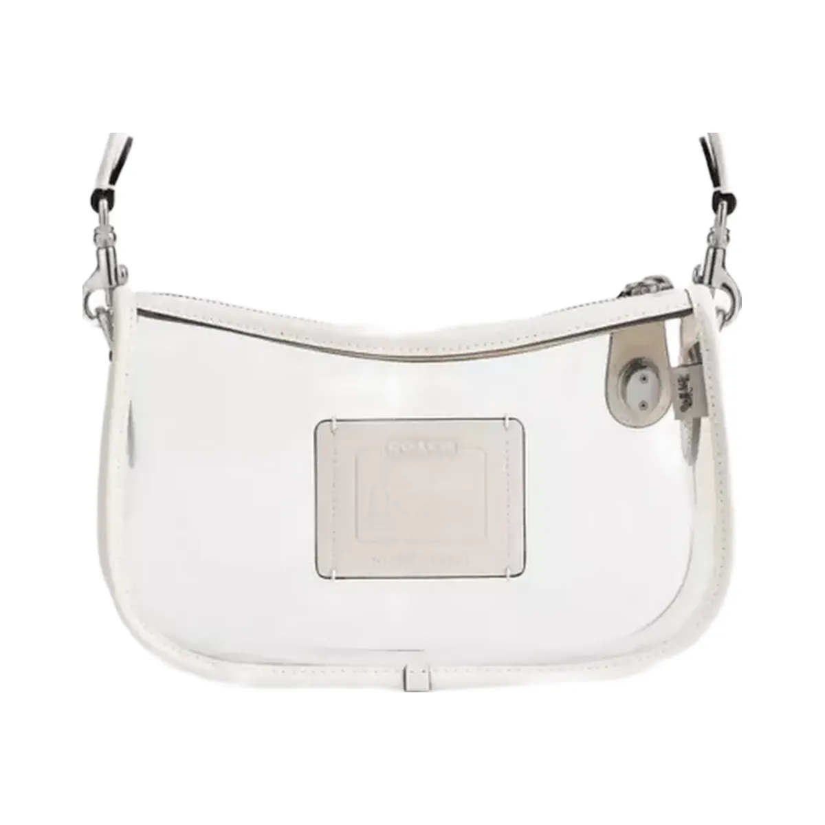 Coach Stadium Swinger Bag in Silver Chalk