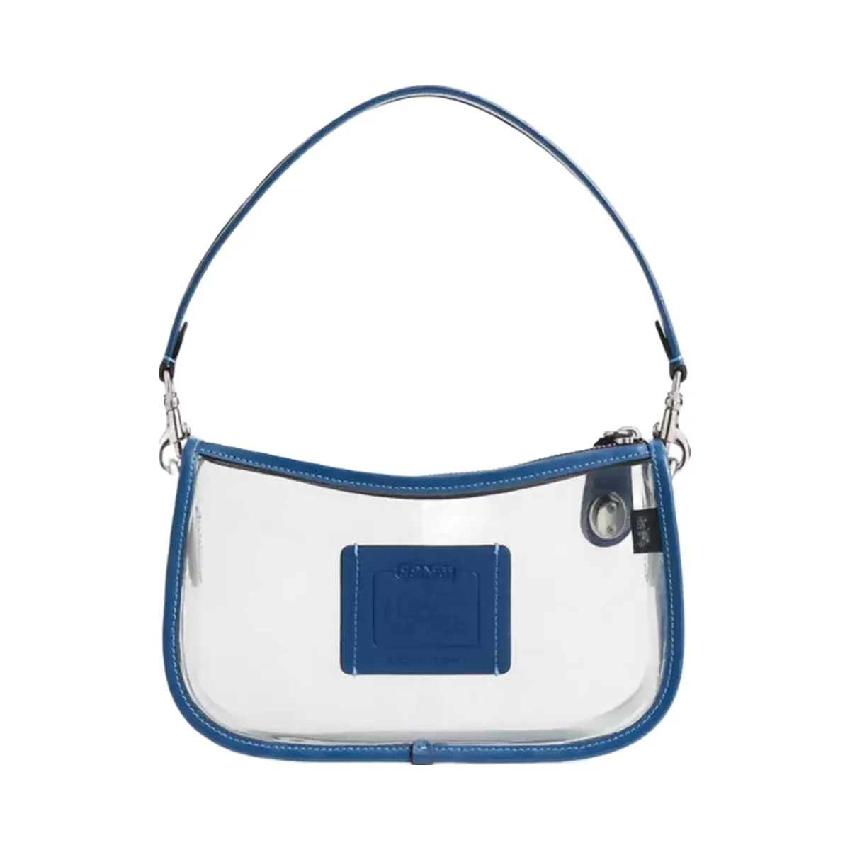 Coach Stadium Swinger Bag in Silver True Blue