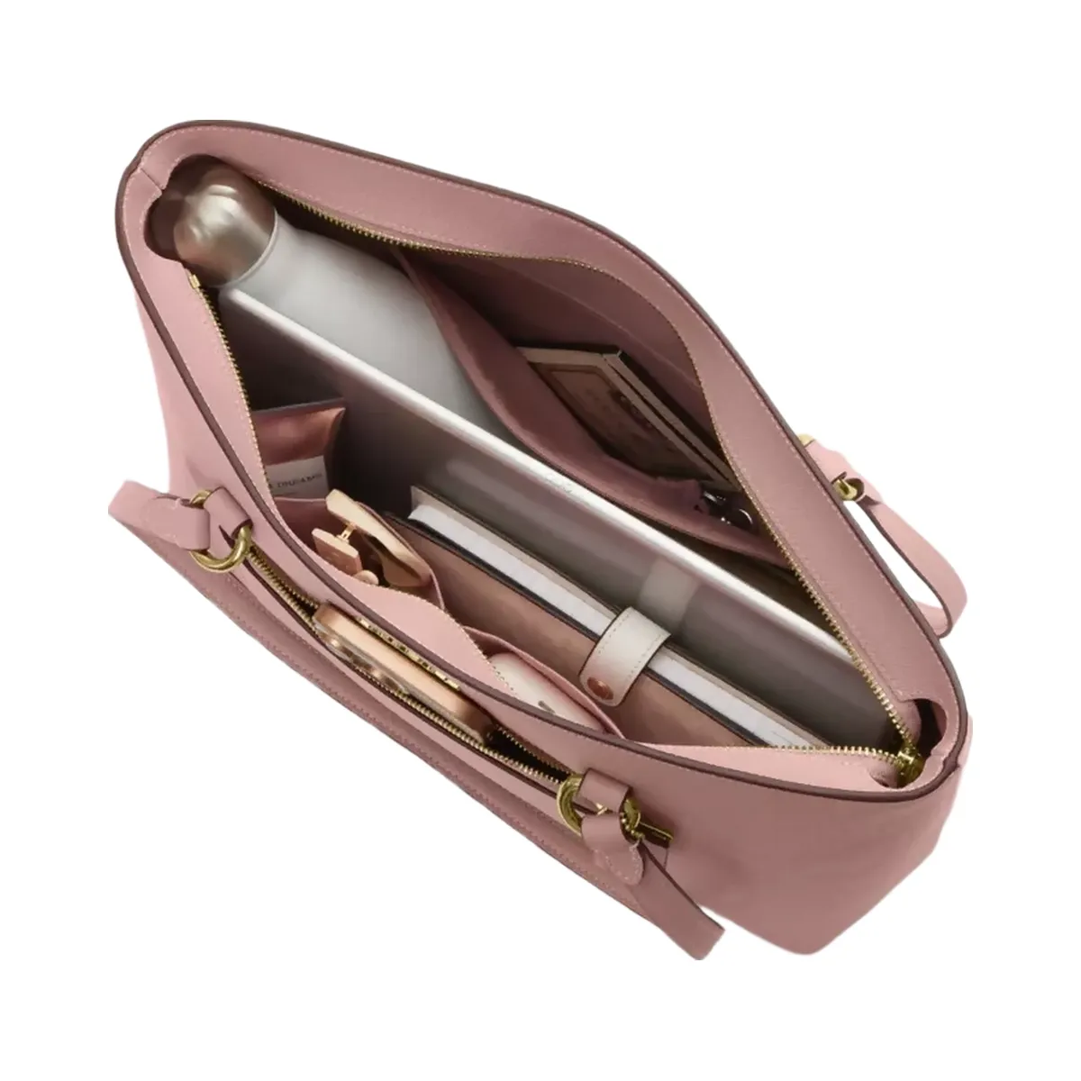 Coach Station Tote Bag In Gold Carnation