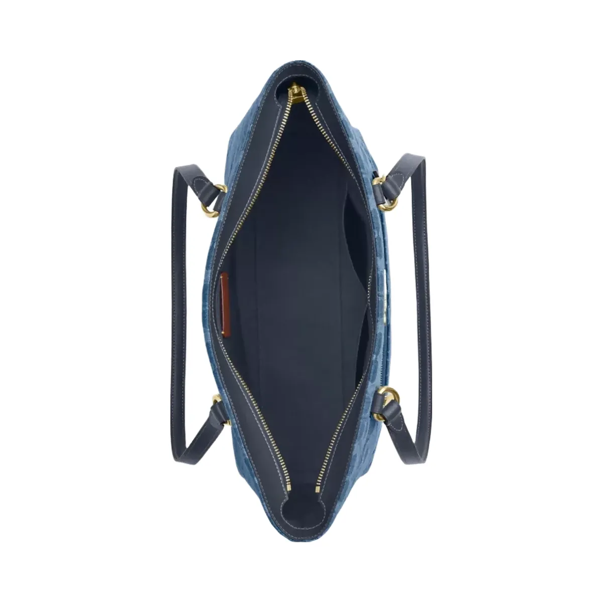 Coach Station Tote Bag In Signature Denim in Gold Indigo