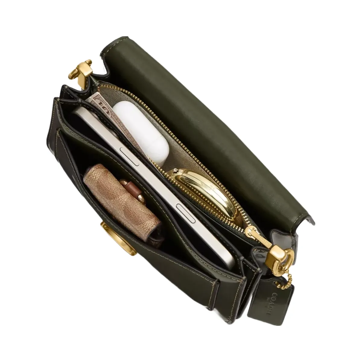 Coach Tabby Shoulder Bag 20 in Brass Olive