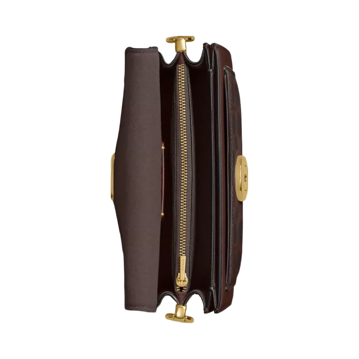 Coach Tabby Shoulder Bag 20 In Signature Canvas in Brass Maple