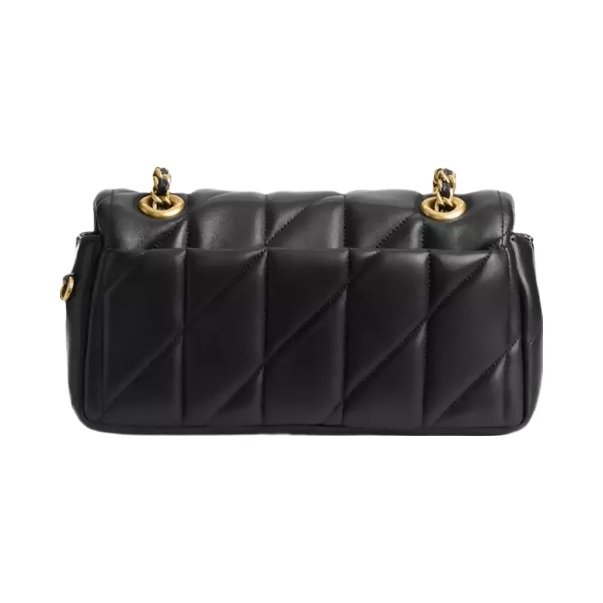 Coach Tabby Shoulder Bag 20 With Pillow Quilting in Brass Black