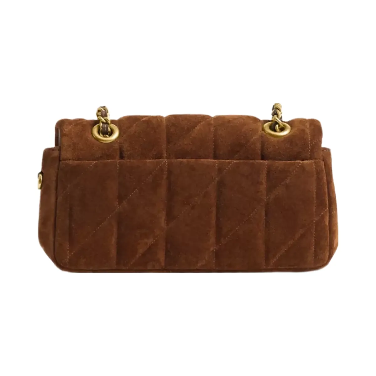 Coach Tabby Shoulder Bag 20 With Quilting in Brass Warm Brown