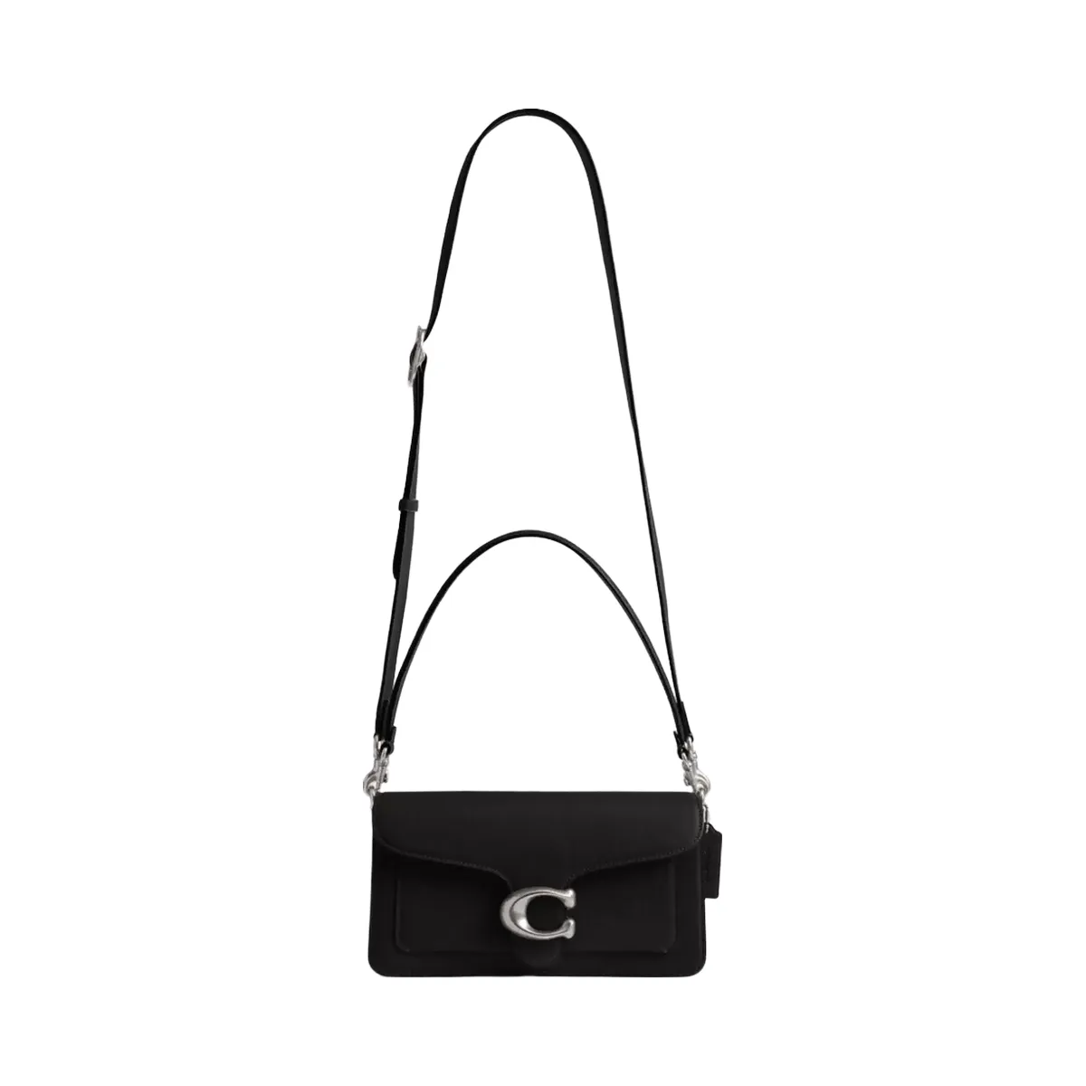 Coach Tabby Shoulder Bag 26 in Silver Black