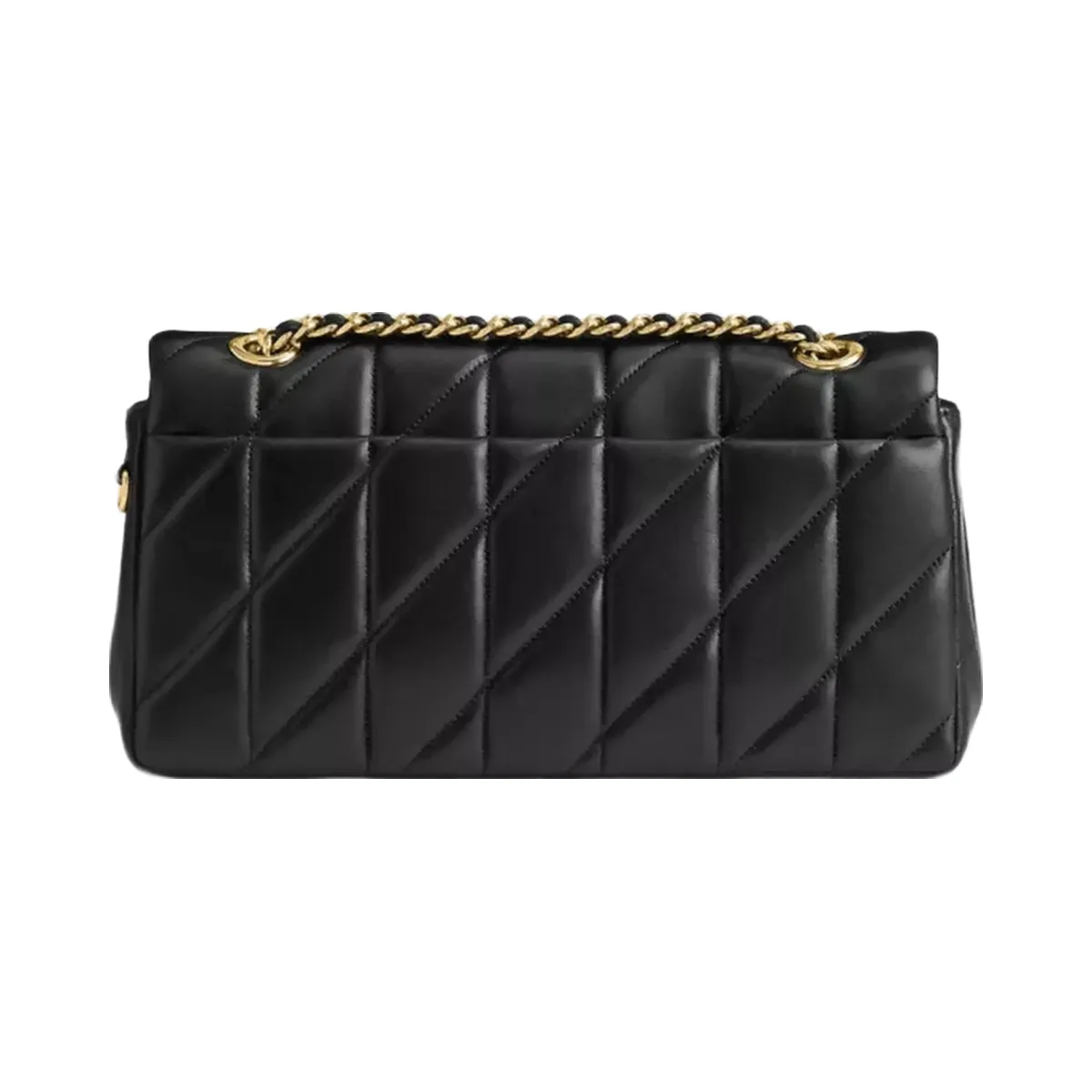 Coach Tabby Shoulder Bag 26 With Pillow Quilting in Brass Black