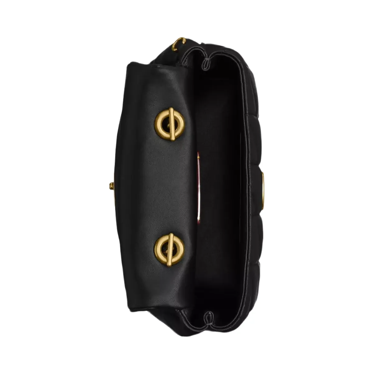 Coach Tabby Top Handle Bag With Quilting in Brass Black