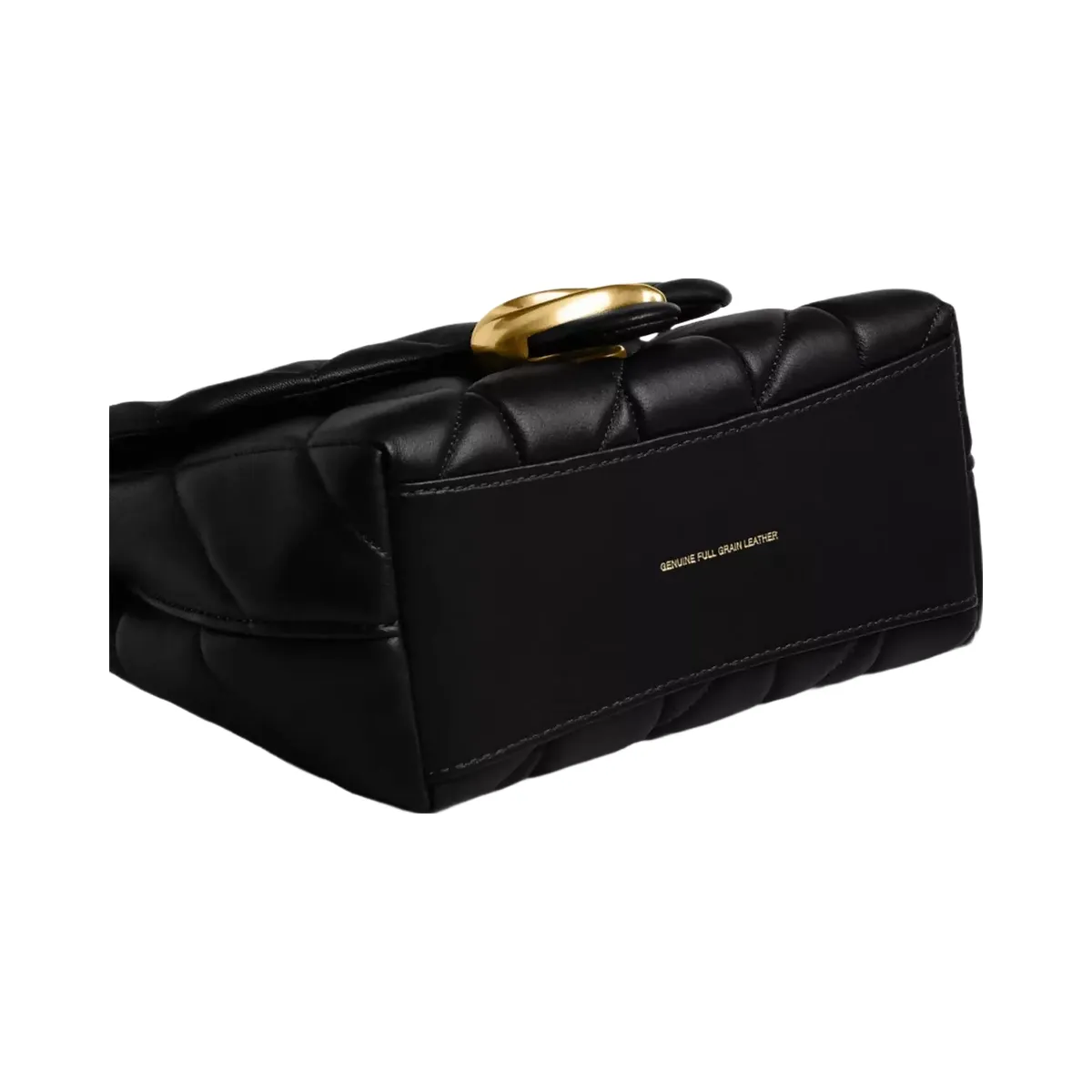 Coach Tabby Top Handle Bag With Quilting in Brass Black