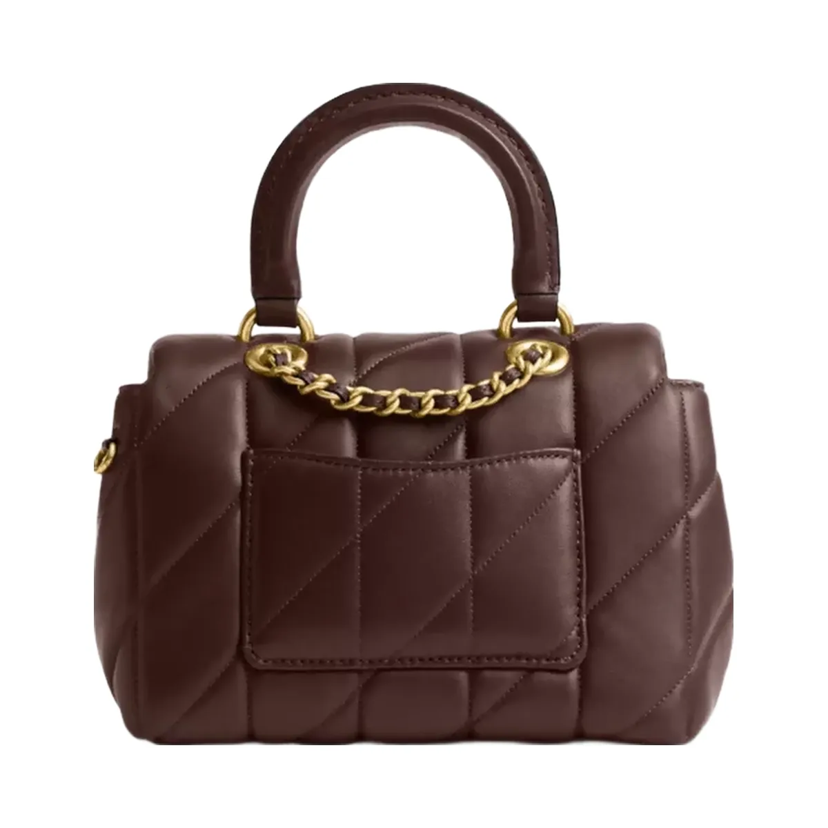 Coach Tabby Top Handle Bag With Quilting in Brass Maple