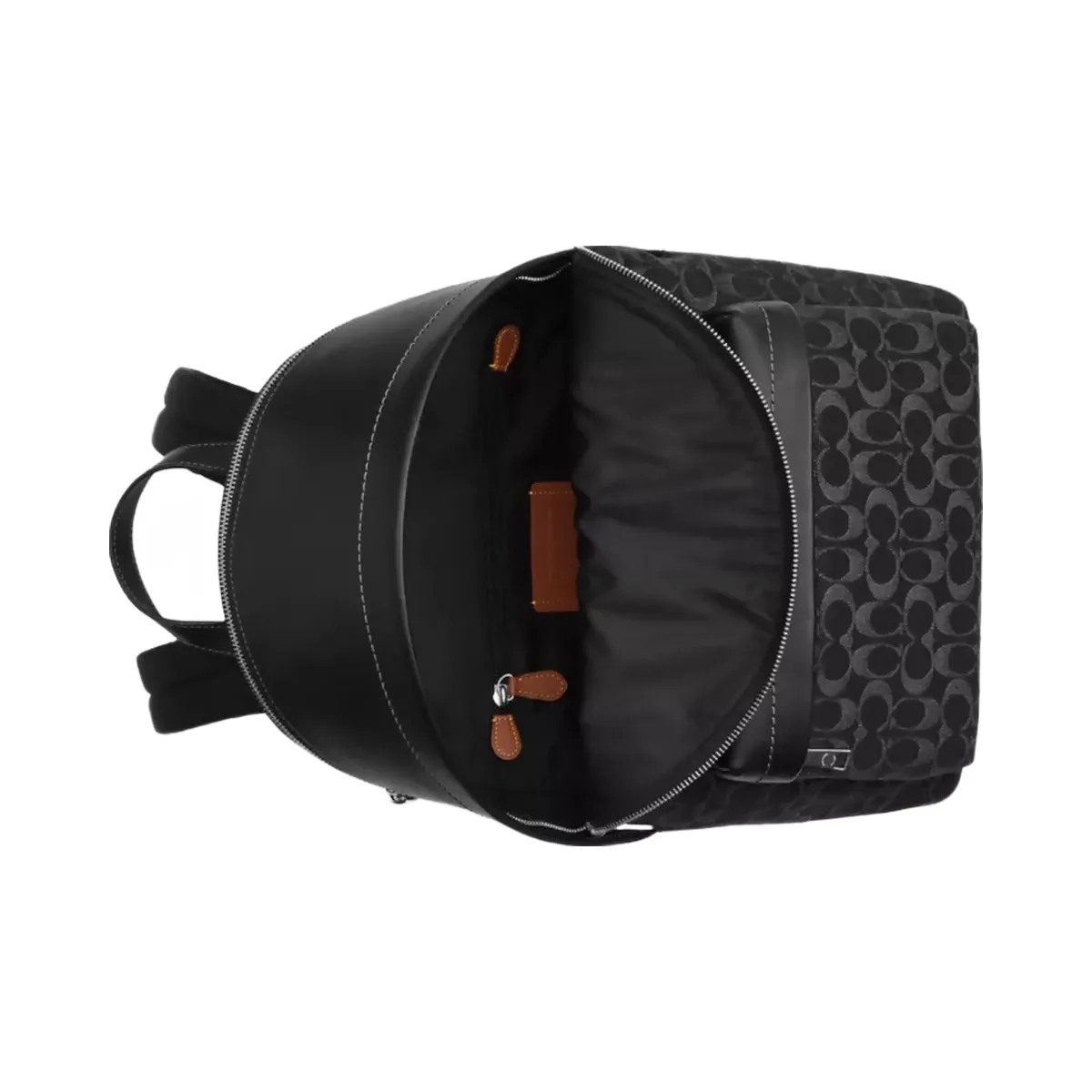 Coach Taylor Backpack In Signature Denim in Silver Black