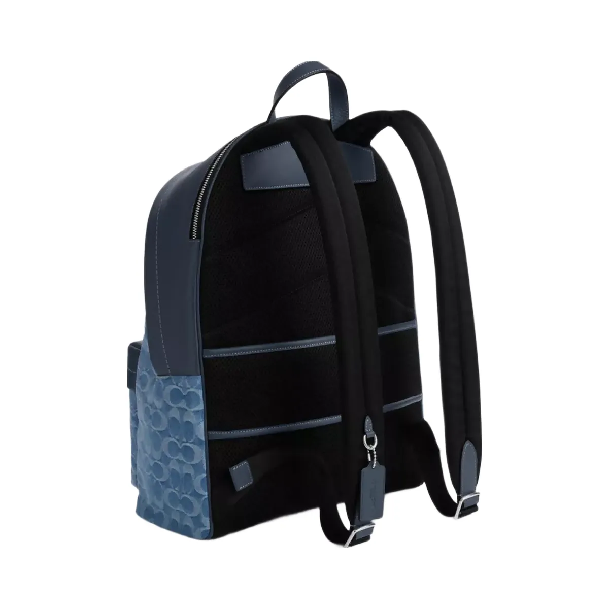Coach Taylor Backpack In Signature Denim in Silver Denim
