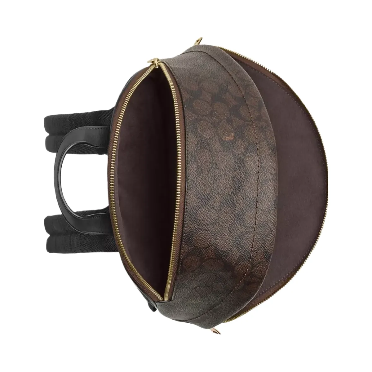 Coach Taylor Small Backpack In Signature Canvas in Gold Walnut Black