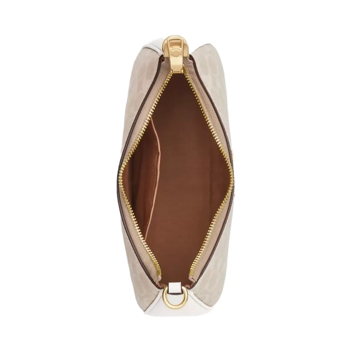 Coach Teri Shoulder Bag In Signature Canvas in Gold Sand Chalk